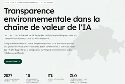 Transparence environnementale dans la chaine de valeur de l'IA